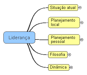 Diagrama das 5 direções da liderança