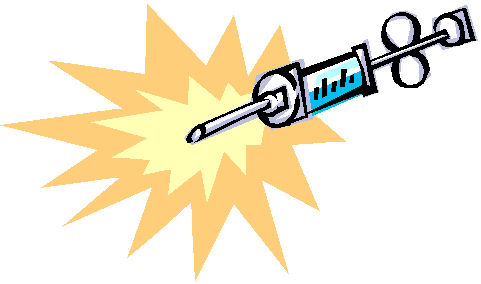 Seringa representando medo